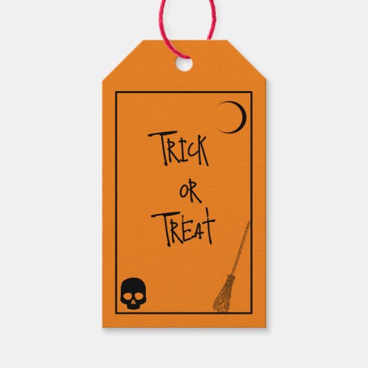 Halloween Trick or treat Cadeaulabel (Voorkant)