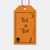 Halloween Trick or treat Cadeaulabel (Achterkant)