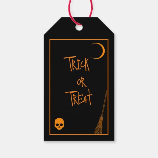 Halloween Trick or treat Cadeaulabel (Voorkant)