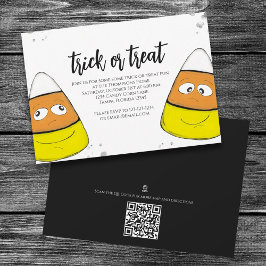 Halloween Trick or treat Candy Corn Map QR Code Kaart