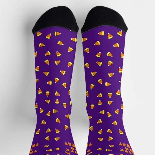 Halloween Trick or treat Candy Corn Pattern Sokken (Top)