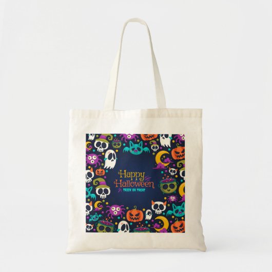 Halloween Trick or treat Canvas tas (Voorkant)