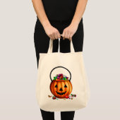 Halloween Trick or treat Canvas tas (Voorkant (product))