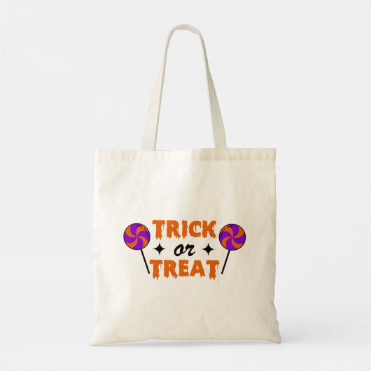 Halloween Trick or treat Canvas tas (Achterkant)