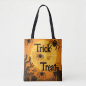 Halloween Trick or treat Canvas tas (Voorkant)