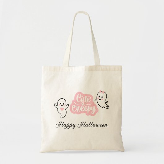 Halloween Trick or treat Canvas tas (Voorkant)