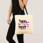 Halloween Trick or treat Canvas tas (Voorkant (product))