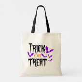 Halloween Trick or treat Canvas tas (Achterkant)