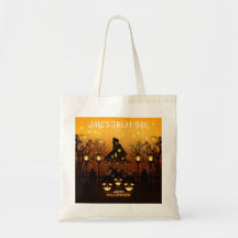 Halloween Trick or treat Canvas tas