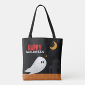 Halloween trick or treat cartoon tote bag (Achterkant)