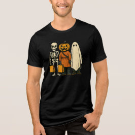 Halloween Trick or Treat Crew Tri-Blend Shirt