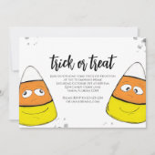 Halloween Trick or treat Cute Candy Corn Simple Kaart (Voorkant)
