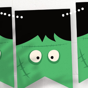 Halloween Trick or treat Cute Frankenstein Monster Vlaggetjes