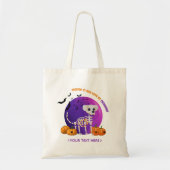 Halloween Trick or treat Dog Snoep Canvas tas (Voorkant)