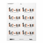 Halloween Trick or treat Etiket (Full Sheet)