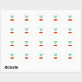 Halloween - Trick or treat Fangs Ronde Sticker (Vel)