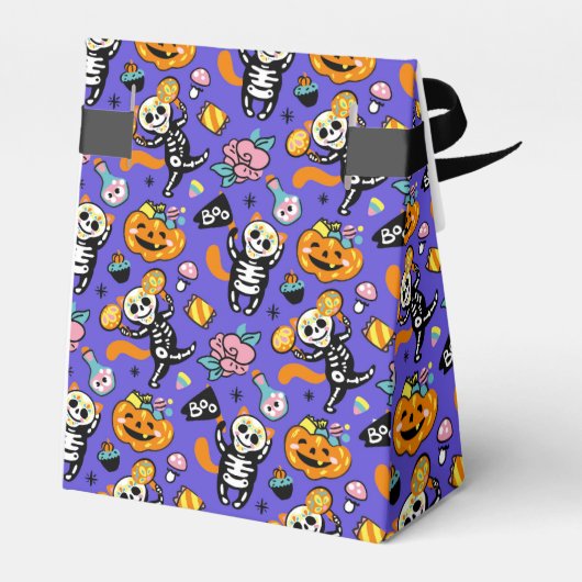 Halloween Trick or treat Favor Box Bedankdoosjes (Achterkant)