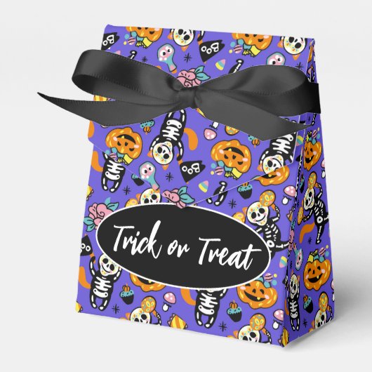 Halloween Trick or treat Favor Box Bedankdoosjes (Voorkant Zijde)