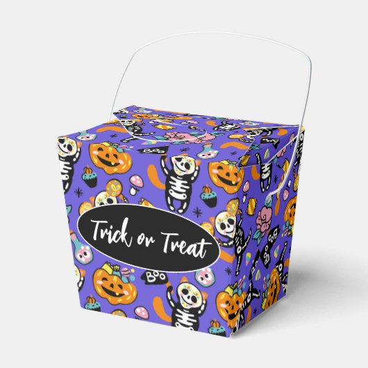 Halloween Trick-or-Treat Favor Doosje (Voorkant Zijde)