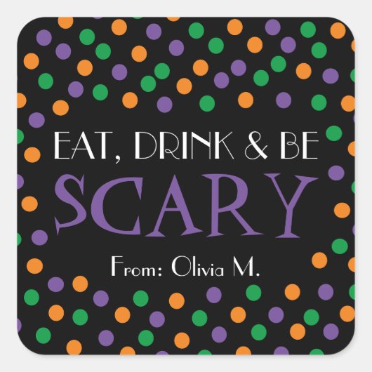 Halloween Trick or treat Favoriete Sticker (Voorkant)