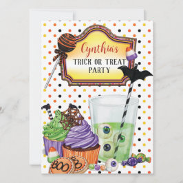 Halloween Trick or Treat Feest Kaart