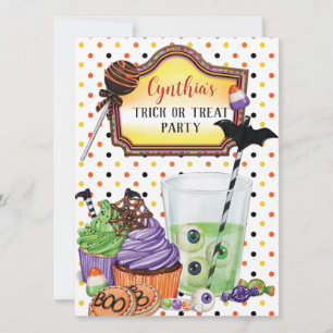 Halloween Trick or Treat Feest Kaart