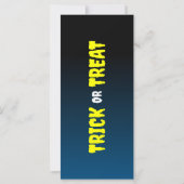 Halloween Trick or Treat feest uitnodiging (Achterkant)