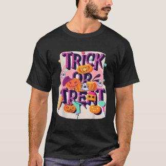 Halloween Trick-or-Treat Fly Ghost Pompoen Snoep T-shirt