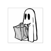 Halloween trick or treat geest rubberstempel (Afrduk)