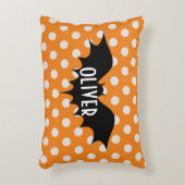 Halloween trick or treat gepersonaliseerd monogram accent kussen (Voorkant(Verticaal))