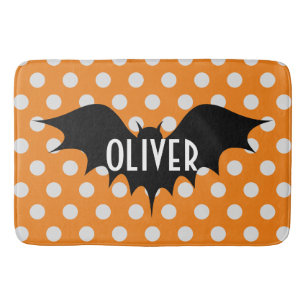 Halloween trick or treat gepersonaliseerd monogram badmat