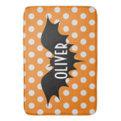 Halloween trick or treat gepersonaliseerd monogram badmat (Voorkant Verticaal)
