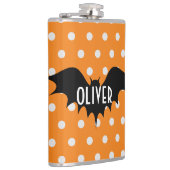 Halloween trick or treat gepersonaliseerd monogram heupfles (Rechts)