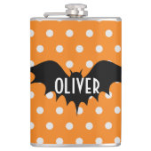 Halloween trick or treat gepersonaliseerd monogram heupfles (Voorkant)