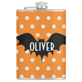 Halloween trick or treat gepersonaliseerd monogram heupfles