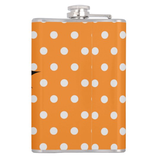 Halloween trick or treat gepersonaliseerd monogram heupfles (Achterkant)