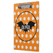 Halloween trick or treat gepersonaliseerd monogram klembord (Links)