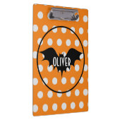 Halloween trick or treat gepersonaliseerd monogram klembord (Rechts)