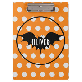 Halloween trick or treat gepersonaliseerd monogram klembord