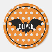 Halloween trick or treat gepersonaliseerd monogram magneet (Voorkant)
