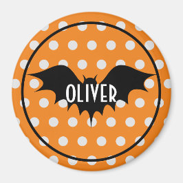 Halloween trick or treat gepersonaliseerd monogram magneet