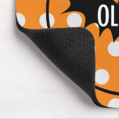 Halloween trick or treat gepersonaliseerd monogram muismat (Hoek)