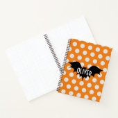 Halloween trick or treat gepersonaliseerd monogram notitieboek (Binnen)