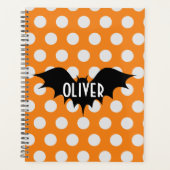 Halloween trick or treat gepersonaliseerd monogram planner (Voorkant)