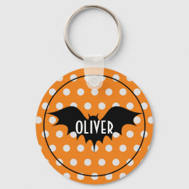 Halloween trick or treat gepersonaliseerd monogram sleutelhanger