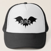 Halloween trick or treat gepersonaliseerd monogram trucker pet (Voorkant)