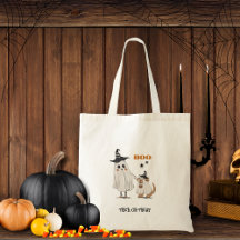 Halloween Trick or treat Ghost Dog Gepersonaliseer