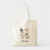 Halloween Trick or treat Ghost Dog Gepersonaliseer Tote Bag (Voorkant)
