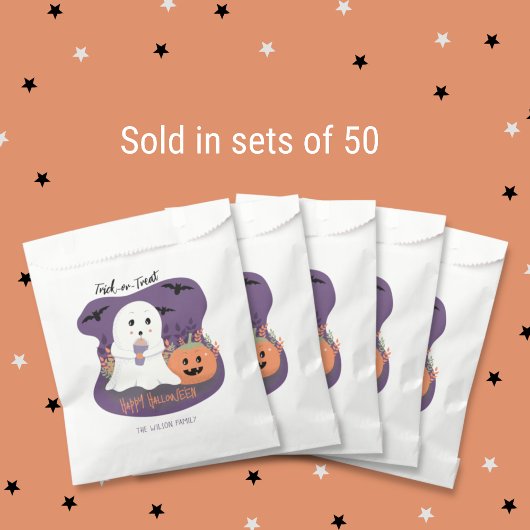 Halloween Trick-or-Treat Ghost Snoep Favoriete Tas Bedankzakje