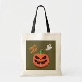 Halloween Trick or Treat Ghost Tote Bag (Voorkant)